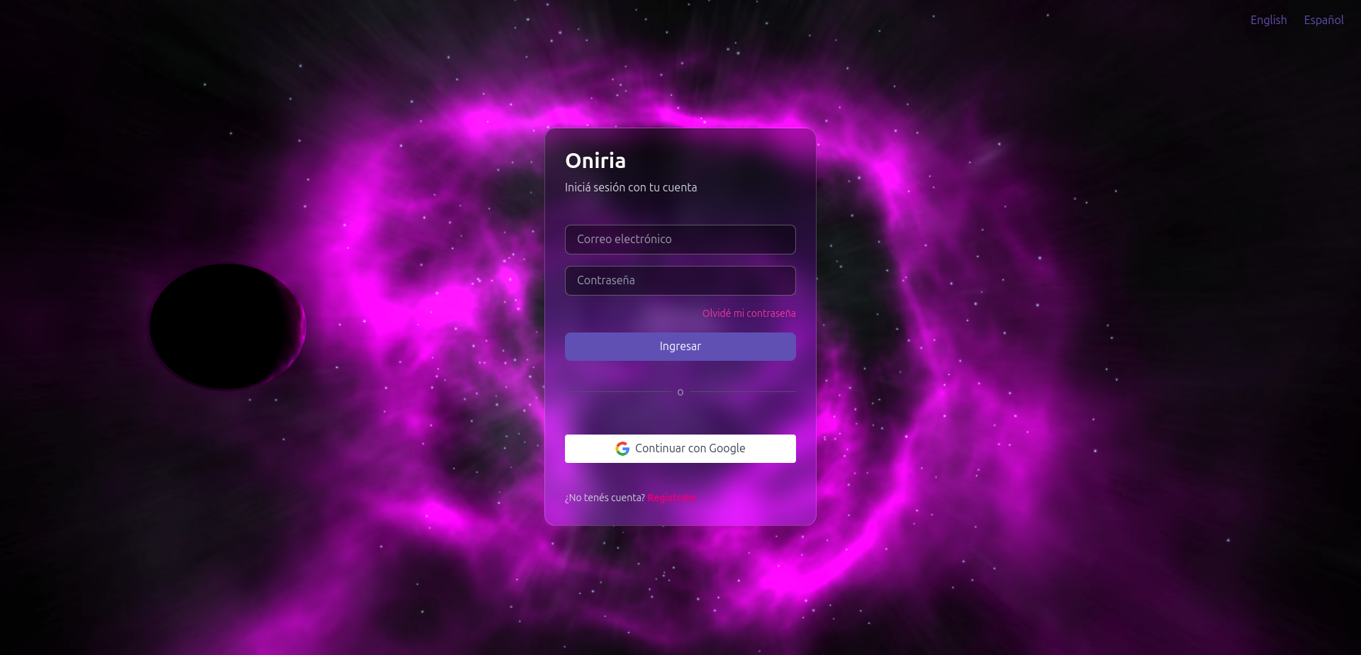 Registrate e iniciá sesión